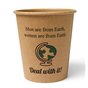 Coffee Cups Brown Cardboard 177ml "Silly Times" - Horecavoordeel.com