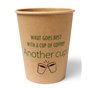 Coffee Cups Brown Cardboard 237ml "Silly Times" - Horecavoordeel.com