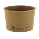 Soup Cups To Go Brown Cardboard 8oz "100% FAIR" 230ml Ø 98mm - Horecavoordeel.com