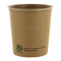 Soepbekers To Go 470ml 16oz Bruin Karton "100% Fair" Ø 98 x 100mm Horecavoordeel.com