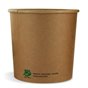 Soup Containers To Go Brown Cardboards To Go Brown Cardboard 26oz "100% FAIR" 769ml Ø 118mm - Horecavoordeel.com