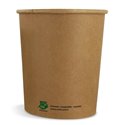 Soup Containers To Go Brown Cardboards To Go Brown Cardboard 32oz "100% FAIR" 946ml Ø 118mm - Horecavoordeel.com