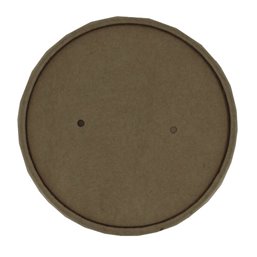 Lid for Soup Cups To Go Brown Cardboard "100% Fair" Ø 118mm - Horecavoordeel.com