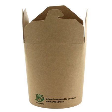 Noodlebox 16oz "100% FAIR" 470ml 82 x 70 x 980mm - Horecavoordeel.com