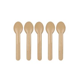 Spoons paper Brown 132mm "100% FAIR" - Horecavoordeel.com