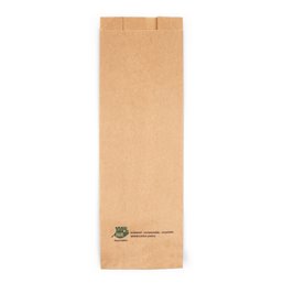 Snack Bags Paper Frikandel Bag "100% FAIR" 100 x 60 x 320mm - Horecavoordeel.com