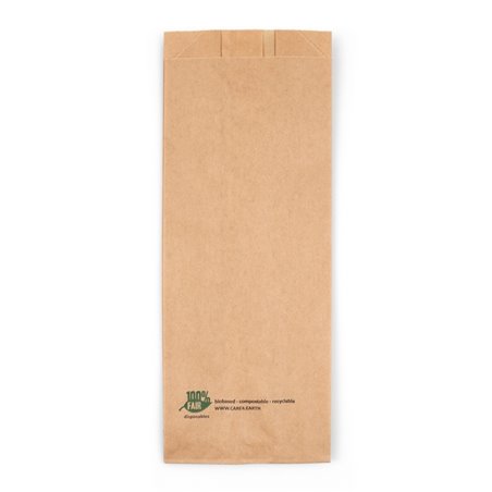 Snack Bags Paper 1500g "100% FAIR" 110 x 80 x 270mm - Horecavoordeel.com