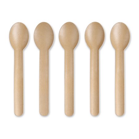 Spoons paper 159mm, Brown "100% FAIR" - Horecavoordeel.com