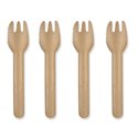 Snack Forks paper 132mm Brown "100% FAIR" - Horecavoordeel.com