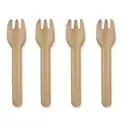 Snack Forks paper 132mm Brown "100% FAIR" - Horecavoordeel.com