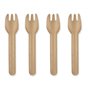 Snack Forks paper 132mm Brown "100% FAIR" - Horecavoordeel.com