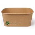 Menu Box Cardboard 1000ml "100% Fair" 173x120x75mm - Horecavoordeel.com