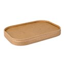 Lid for Meal Containers Cardboard "100% Fair" 173x120mm - Horecavoordeel.com