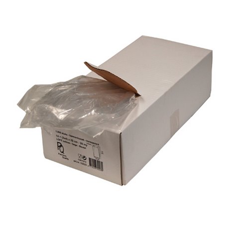 Poly- Sidefold Bags LDPE 7,5/2x18cm 20my - Horecavoordeel.com