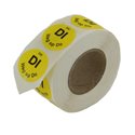 Labels Flush (Tue go on Thu) Yellow Ø 19mm - Horecavoordeel.com