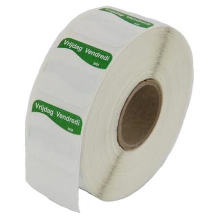 Labels Writable (Friday) Green Ø 25mm - Horecavoordeel.com