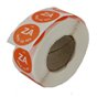 Labels Flush (Sat go on Mon) Orange Ø19mm - Horecavoordeel.com