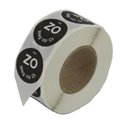 Labels Flush (Sun go on Tue) Black Ø19mm - Horecavoordeel.com