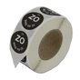 Labels Flush (Sun go on Tue) Black Ø19mm - Horecavoordeel.com