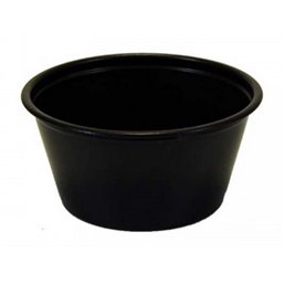 Portie Cups 60ml PP Zwart Ø 44mm Horecavoordeel.com