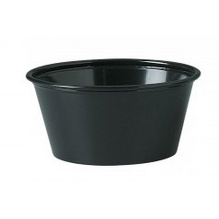 Portie Cups 90ml PP Zwart Ø 74mm Horecavoordeel.com