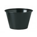 Portie Cups 110ml PP Zwart Ø 74mm Horecavoordeel.com