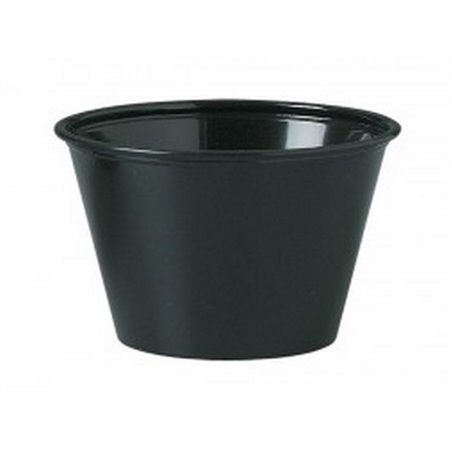 Portie Cups 110ml PP Zwart Ø 74mm Horecavoordeel.com