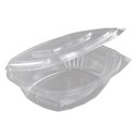 Salad Bowl Rectangular with Secure Lid PLA 750ml 164 x 205 x 60mm Transparent - Horecavoordeel.com