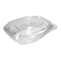 Saladebakken 375ml Rechthoek + Vaste Deksels PLA Transparant 126 x 59 x 50mm Horecavoordeel.com