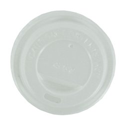 Lids for Coffee To Go Cups White PS Ø 63mm - Horecavoordeel.com