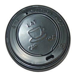 Lids for Coffee To Go Cups Black PS Ø 63mm - Horecavoordeel.com