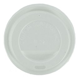 Lids for Coffee To Go Cups White PS Ø 71mm - Horecavoordeel.com