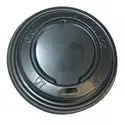 Lids for Coffee To Go Cups Black PS Ø 71mm - Horecavoordeel.com