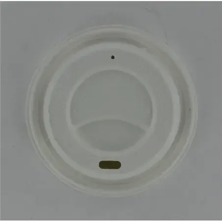 Deksels voor Bekers To Go Wit Suikerriet Ø 80mm Horecavoordeel.com