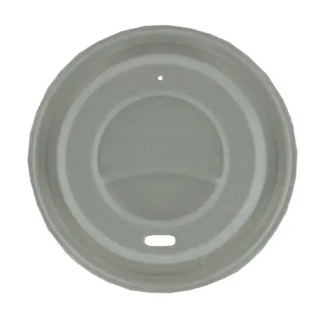 Lids for Coffee To Go Cups White Sugarcane Ø 90mm - Horecavoordeel.com