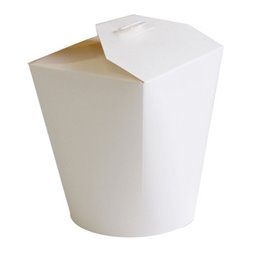 Noodle Box White Cardboard 737ml Ø 93mm - Horecavoordeel.com