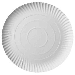 Cardboard Plates "Pure" Round Ø 240 x 20mm White - Horecavoordeel.com