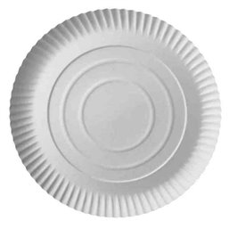 Cardboard Plates "Pure" Round Ø 260 x 20mm White - Horecavoordeel.com