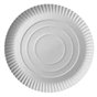 Cardboard Plates "Pure" Round Ø 260 x 20mm White - Horecavoordeel.com