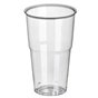 Drinking Cups PLA "Pure" 500ml Ø 95mm 16,2cm Crystal clear with foamhead "For cold drinks" - Horecavoordeel.com