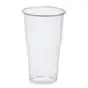 Drinking Cups PLA "Pure" 500ml Ø 95mm 16,2cm Crystal clear with foamhead "For cold drinks"