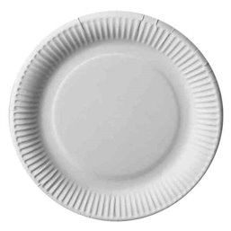 Cardboard Plates "Pure" Round Ø 230m White Extra Strong - Horecavoordeel.com