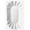 Cardboard Plates "Pure" Ovaal 105 x 200 x 35mm White - Horecavoordeel.com