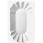 Schalen Karton "Pure" Ovaal Wit 200 x 105 x 35mm Horecavoordeel.com