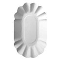 Cardboard Plates "Pure" Ovaal 90 x 160 x 30mm White - Horecavoordeel.com