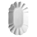 Cardboard Plates "Pure" Ovaal 90 x 160 x 30mm White - Horecavoordeel.com