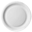 Cardboard Plates "Pure" Round Ø 290mm White - Horecavoordeel.com