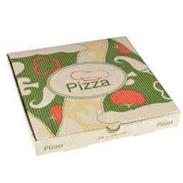 Pizza Box Cellulose "Pure" 24 x 24 x 3cm - Horecavoordeel.com