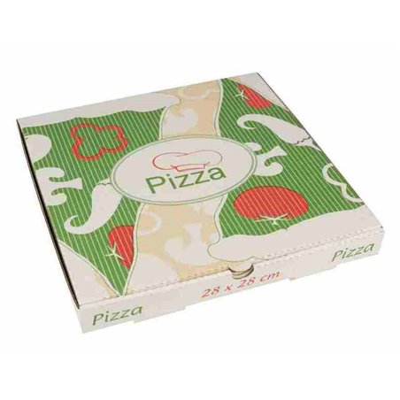 Pizza Box Cellulose "Pure" 28cm x 28cm x 3cm - Horecavoordeel.com