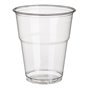 Drinkbekers 300ml "Pure" PLA Glashelder met Schuimkraag "voor Koude Dranken" Ø 95 x 110mm